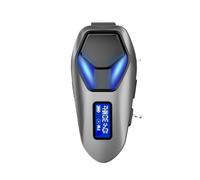 Sxhlseller Auricolare Bluetooth per Casco Auricolare BT per Casco Wireless Riproduzione 40H Interfono Bidirezionale Radio FM con Struttura in Lega di Zinco Luci LED RGB per Motociclisti