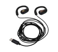 Sxhlseller Auricolari Cablati di Tipo C con Ganci per le Orecchie Aperti, Microfono con Cancellazione del Rumore per la Corsa in Bicicletta