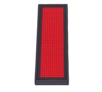 Sxhlseller Badge con Nome a LED Rosso, Segnaletica Programmabile da 12x48 con Controllo Tramite App Mobile, Batteria Ricaricabile e Spilla Magnetica per Fiere Ed Eventi di Feste
