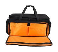 Sxhlseller Borsa Gig per DJ con 6 Divisori Rimovibili e Tasche Multiple, Borsa per Attrezzi Musicali di Grande capacità per Mixer, Giradischi, Cuffie, Laptop, Custodia Resistente in Nylon EVA