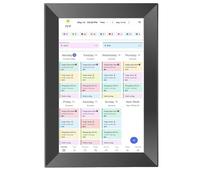 Sxhlseller Calendario Digitale da 10,1 Pollici e Grafico dei Lavori Domestici, Calendari da Parete con Touchscreen Intelligente da 32 GB, Display Interattivo per Programmi Familiari, (EU Plug)
