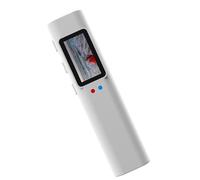 Sxhlseller Camera da FPV da 2,7 K-corpo con Angolo Largo 110 °, Controllo 'app WiFi, Registrazione a un Tocco, Schermo da 0,96 Pollici, Camma Indossabile Non Accusabile per Ciclismo, (WHITE)