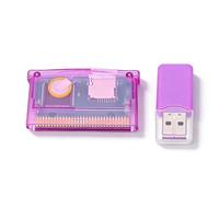Sxhlseller Cartuccia SD GBA, Cartuccia di Gioco Flash Cart, Supporto Scheda TF per GBA/SP/GBM/IDS/NDS/NDSL per GameBoy Advanced, Formato FAT, capacità Massima Fino a 2 Gb (Nero Trasparente)