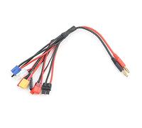 Sxhlseller Cavo Multiplo di Ricarica per Batteria Lipo, Convertitore di | Battery Convert Cable for RC Model, Charging Adapter for Aircraft Car, Methanol Ignition Rod, Aerial Device