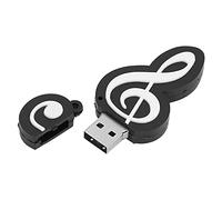 Sxhlseller Chiavetta USB Trasferimento Dati Ad Alta velocità, Chiavetta USB Aspetto di Note Nere Simpatico Film Musicale, Leggero e Portatile per 7/8/10/Vista/XP (32GB)