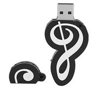 Sxhlseller Chiavetta USB Trasferimento Dati Ad Alta velocità, Chiavetta USB Aspetto di Note Nere Simpatico Film Musicale, Leggero e Portatile per 7/8/10/Vista/XP (16GB)