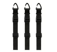 Sxhlseller Cinghia Portacavi con Anello in Metallo, Organizer in Nylon da 3 Pezzi per la Gestione di Prolunghe e Tubi, Lunghezze di 120 Cm e 45 Cm con Fibbie a Scatto Regolabili