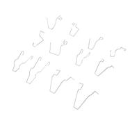 Sxhlseller Clamp/Holder a Molla di Supporto per la Pera di Faro, Filaccio Universale Quinto Clamp/Holder di Piegatura Installazione Flessibile 4 Tipi 12pcs per Lampade H1 H4 H7