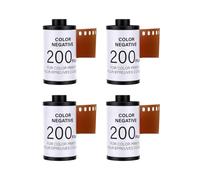 Sxhlseller Confezione da 4 Pellicole Negative a Colori 135 da 35 Mm | ISO200 Versatile;processo C41;Riconoscimento Automatico DX;base Durevole;4 Rotoli;ideale per Ritratti e paesaggi.