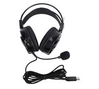 Sxhlseller Cuffie USB con Microfono Microfono con Braccio Girevole a 120 Gradi Cuscinetti Auricolari Comodi e Leggeri per Lezioni Online Esami di Lingua Riproduzione Musicale