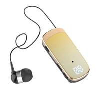 Sxhlseller Cuffie Wireless Retrattili, 5.2 Offrono un Suono Chiaro e Nitido per Equipaggiati, Batteria da 140 MAh con Interfaccia di Tipo C, Chiamate Al Cellulare per la Guida Sportiva (Giallo