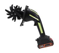Sxhlseller Cultivatore di Timone Elettrico a Cordone con 2 Batterie e Caricabatterie, Rototiller da Giardino a Batteria per Coltivazione del Suolo, Diserbo, (Spina europea)