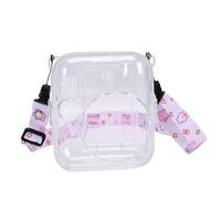 Sxhlseller Custodia per Fotocamera 13 |Custodia Trasparente per PC con Tracolla e Slot per Foto (PINK)