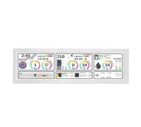 Sxhlseller Display Temperatura PC LCD, Display Temp Computer da 8,8 Pollici, Pannello Sensore PC Mini Schermo Secondario con Supporto a Tema Dinamico, Operazione a Chiave (WHITE)