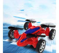 Sxhlseller Drone Giocattolo per Auto Alimentato a Frizione per Bambini 7+ |Veicolo Push and Go a Simulazione Manuale per Giochi all'aperto Al Coperto, Auto in ABS a Prova di Caduta (rosso)