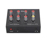 Sxhlseller Equalizzatore del Suono a 7 Bande, Equalizzatore Digitale 5.5x2.1 Interfaccia da 12 DB e in Lega di Alluminio Professionale DC5V-12V Impostazione dei Bassi Alti per Apparecchiature