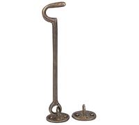 Sxhlseller Fermafinestra Antico Ottone, Gancio di Sicurezza da 6,7 (Bronzo) | Rustproof Wind Brace for Casement Windows, Bronze Finish, Easy Install, with Lock Heads