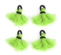 Sxhlseller Fly Fishing Strike Indicators, Yarn Floats with Rubber O-Ring | Confezione da 4 Bobber, giallo fluorescente altamente visibile, facile da regolare, per il posizionamento del gancio da