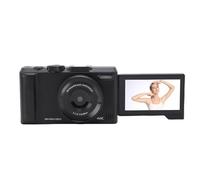 Sxhlseller Fotocamera Digitale 4K, Videocamera con Zoom 18X da 48 MP, Autofocus con Schermo Orientabile per Selfie e Vlog, Fotocamera Portatile da Viaggio Anti-vibrazione per Adolescenti e (BLACK)