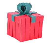 Sxhlseller Giocattolo con Scatola Regalo Stampato in 3D, Modello Puzzle 3D Mobile e Modificabile, con Divertente Gioco di Impilamento, Rompicapo e Gioco Sensoriale per Bambini (rosso e verde)