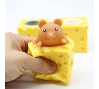 Sxhlseller Giocattolo per Topi Al Formaggio Squish, Giocattolo per Topi Al Formaggio Spremuti, per Spremere Antistress, Design Carino a Forma di Tazza di , I Appaiono Quando Vengono Schiacciati,