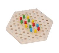 Sxhlseller Gioco con Pannello Forato in Legno, Puzzle per l'apprendimento Precoce con Elastico e Meccanismo a Catena per lo Sviluppo Cognitivo e lo Sviluppo di abilità di Pensiero Strategico