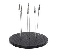 Sxhlseller Giradischi Girevole a 360 Gradi, Supporto Base per Supporto per Pittura Modelli con 6 Bastoncini a Clip, Supporto per Aerografo 7,5 Pollici di Diametro per Scolpire Parti di