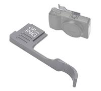 Sxhlseller Grip per Pollice della Fotocamera per la Fotocamera Gr Iii Gr Iiix, Supporto per il Pollice Ergonomico in Lega di Alluminio con Copertura per Scarpe Calde, Maniglia della Presa (Gray)