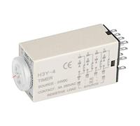 Sxhlseller H3Y-4 Ritardo All'Accensione Relè Temporizzato, 24VDC 14-Pin | Controller di ritardo multifunzione, interruttore orario da pannello DIN, uso dell\'automazione delle macchine, parti di