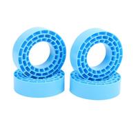 Sxhlseller Inserti per Pneumatici per Auto RC 4 Pezzi da 1,55 Pollici |Silicone a Doppio Strato Cavo Impermeabile Ad Alto Rimbalzo per l'aggiornamento a Prova di Strappo della Ruota Cingolata (BLUE)