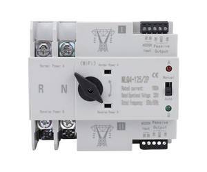 Sxhlseller Interruttore di Trasferimento Automatico a Doppia Alimentazione con Controllo WiFi e Materiali di Prima qualità per Laboratori di Fabbrica Domestici, ATS 2P 100A