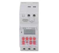 Sxhlseller Interruttore Timer Programmabile 7 Giorni, Montaggio su Guida DIN da 30 A 35 Mm con Display LCD e Batteria Integrata per il Controllo e la Programmazione Automatici degli Apparecchi