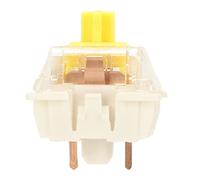 Sxhlseller Interruttori per Tastiera Meccanici da 45 Pezzi, Interruttore per Tastiera Fai-da-Te con Retroilluminazione Impermeabile, Set di Interruttori a Chiave Meccanici Lineari (G Giallo PRO)