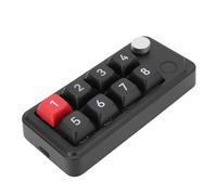Sxhlseller KeyPad Numerico con 8 Tasti Programmabili, Numpad Meccanico USB C Cablato per Laptop, 4 modalità Macro, 12 modalità di Illuminazione, Supportare lo Swap Caldo a Chiave, Plug and (BLACK)