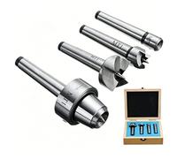 Sxhlseller Kit Centro Tornio per Legno MT1 |Custodia per Centro Morto con Coppa per Driver Sperone Live Center per Accessori di Tornitura (MT1)