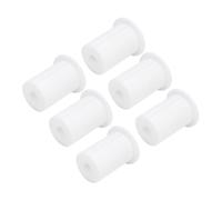 Sxhlseller Kit di Instradamento Cavi da 6 Pezzi da 1 Pollice, Occhielli da Parete per Cavi, Occhiello in Silicone per Ethernet Satellitari Rettangolari, Boccole Passanti Bianche