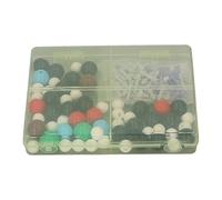 Sxhlseller Kit di Modelli Molecolari per Chimica, Palline Atomiche Colorate in PP H C O N r Set di Legami Molecolari con Scatola di Immagazzinaggio per la Geometria Stereochimica Laboratorio