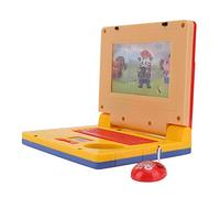 Sxhlseller Laptop Educativo per Bambini con Musica e Bordo Liscio, Giocattolo per Computer per Simulare lo Sviluppo Cognitivo, Materiale Plastico, 3-6 Anni (Mouse retrattile giallo)