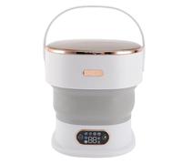 Sxhlseller Lavatrice Portatile, Lavatrice Portatile Automatica Completa con Cestino Rotante per la Casa (Spina europea)