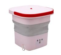 Sxhlseller Lavatrice Portatile, Rondella Mini da 4,5 Litri per Biancheria Intima e Abiti per Bambini, Secchio di Lavaggio Pieghevole Leggero, Lavatrice Pieghevole per Appartamenti, Dormitori, (Spina