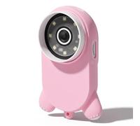 Sxhlseller Lente D'ingrandimento, Microscopio Digitale con Schermo LCD da 2 Pollici 1000x con 8 Luci LED, Tempo di Riproduzione 2,5 Ore, per L'educazione Scientifica dei Bambini, la Scuola (PINK)