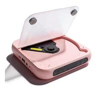 Sxhlseller Lettore CD Portatile, Lettore CD Bluetooth 5.3 Ricaricabile con Doppi Altoparlanti Stereo Riproduzione MP3 USB AUX e Telecomando, per Viaggi in Auto a Casa e Uso Desktop (PINK)