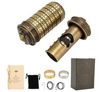 Sxhlseller Lucchetto Decorativo con Lettera e Codice, Bronzo Verde in | Lucchetto a combinazione fai-da-te con parole incise, per regalo romantico, portagioie, armadietto, valigia