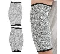 Sxhlseller Maniche Resistenti Al Taglio, 1 Paio di Protezioni per Braccio di Sicurezza in Nylon Spandex HPPE 45 Cm per Lavori nell'industria del Vetro e dei Metalli, Prevenzione di Livello 5 Contro
