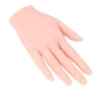Sxhlseller Mano Pratica per Nail Art in Silicone, Manichino Flessibile per Principianti per Imparare le Tecniche di Pittura per Manicure e Visualizzare Anelli o Accessori di Gioielli
