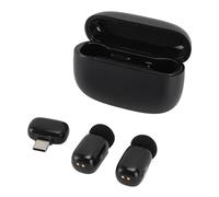 Sxhlseller Microfono Lavalier per YouTube Live Streaming, Mini Mini Bluetooth con Cancellazione del Rumore con Scatola del Caricabatterie, Microfono Piccolo Portatile per il Canto Intervista