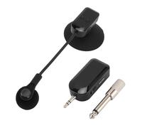 Sxhlseller Microfono Sassofono Wireless, sistemas di Microfono Strumenti 2.4G per la Fisarmonica del Violino della Chitarra, Microfono a Condensatore a 360 ° Pickup e Rotazione