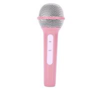 Sxhlseller Microfono Simulato per Giochi di Ruolo e Performance Sul Palco, con Design Leggero, per Esercitazioni Vocali e Prove di Canto (PINK)