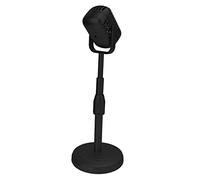 Sxhlseller Microfono Vintage Resistente Alla Luce, Supporto per Microfono Desktop Regolabile in Altezza, Base Stabile per Colpi di Botteghino della Moda retrò (BLACK)
