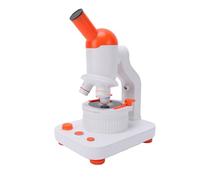 Sxhlseller Microscopio Biologico, Microscopio Monoculare per Studenti Composto da 40X a 400X con Doppia Illuminazione a LED, per Bambini Principianti Ed Esplorazione di Laboratorio